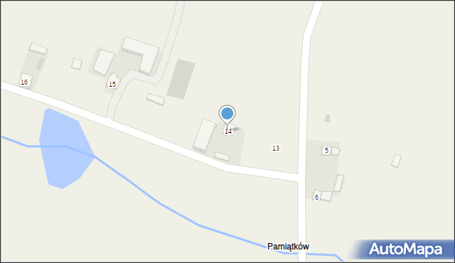 Antonin, Pamiątków, 14, mapa Antonin