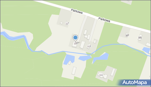 Bartniki, Parkowa, 115, mapa Bartniki
