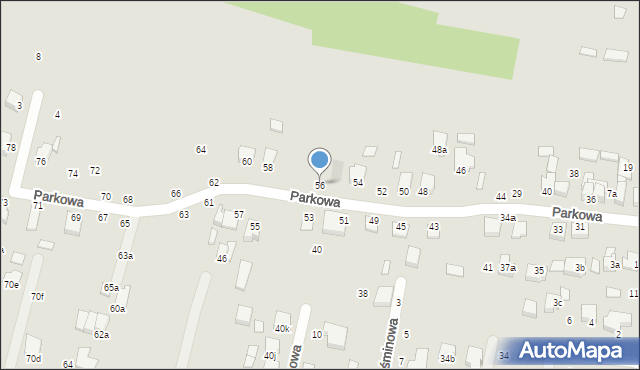 Biłgoraj, Parkowa, 56, mapa Biłgoraj