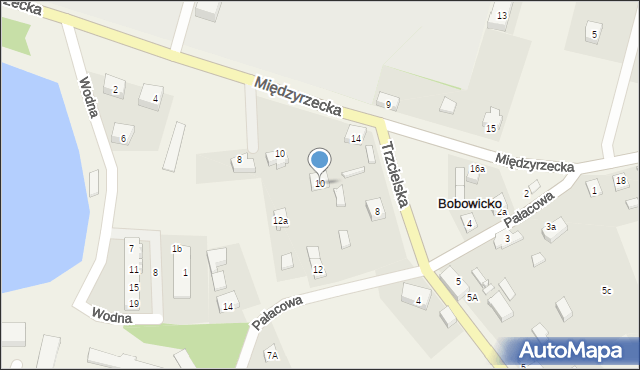 Bobowicko, Pałacowa, 10, mapa Bobowicko