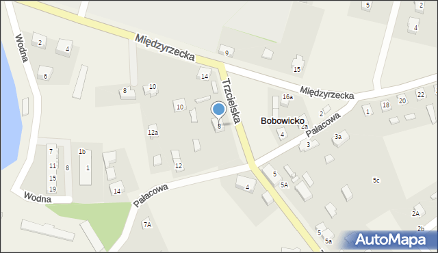 Bobowicko, Pałacowa, 8, mapa Bobowicko