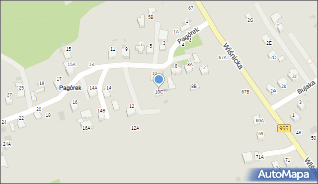 Bochnia, Pagórek, 10C, mapa Bochni