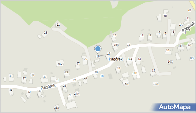 Bochnia, Pagórek, 19, mapa Bochni