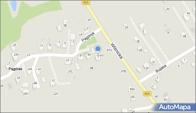 Bochnia, Pagórek, 2, mapa Bochni