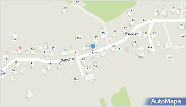 Bochnia, Pagórek, 24, mapa Bochni