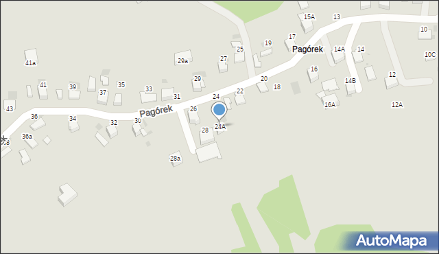 Bochnia, Pagórek, 24A, mapa Bochni