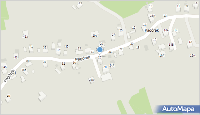 Bochnia, Pagórek, 26, mapa Bochni