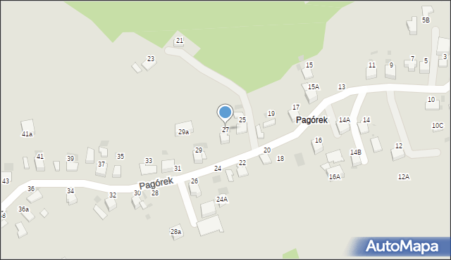 Bochnia, Pagórek, 27, mapa Bochni