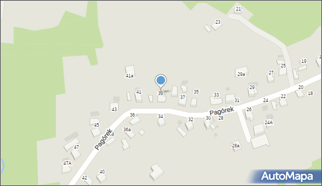 Bochnia, Pagórek, 39, mapa Bochni