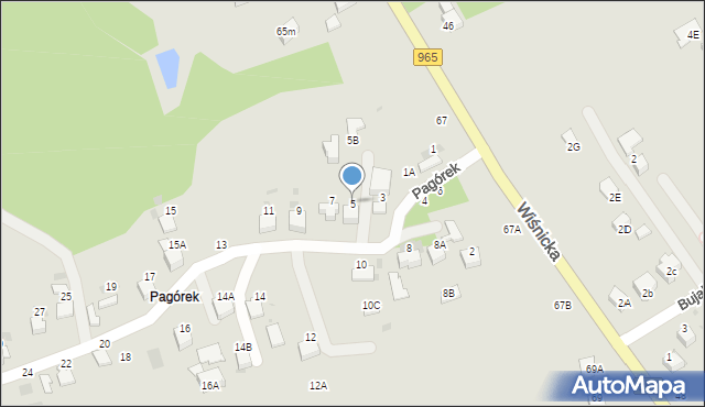 Bochnia, Pagórek, 5, mapa Bochni