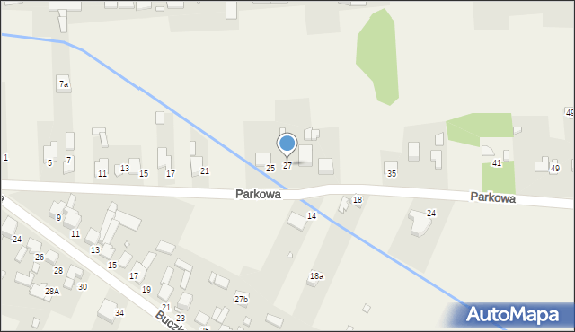 Boguchwałowice, Parkowa, 27, mapa Boguchwałowice