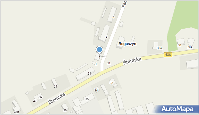Boguszyn, Parkowa, 2, mapa Boguszyn