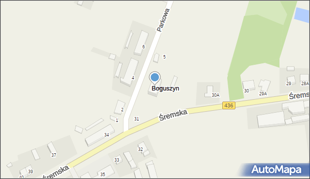 Boguszyn, Parkowa, 3, mapa Boguszyn