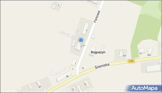 Boguszyn, Parkowa, 4, mapa Boguszyn