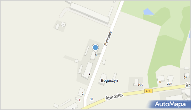 Boguszyn, Parkowa, 6, mapa Boguszyn