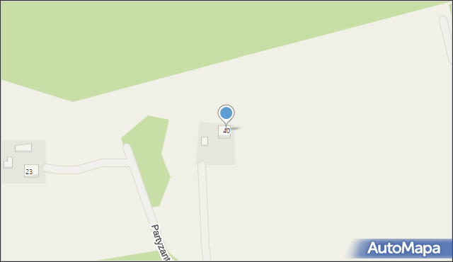 Bojano, Partyzantów Kaszubskich, 40, mapa Bojano