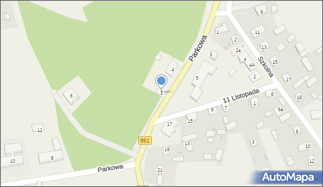 Bojanów, Parkowa, 2, mapa Bojanów