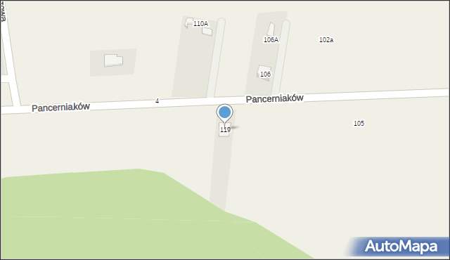 Bojszowy, Pancerniaków, 119, mapa Bojszowy