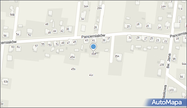 Bojszowy, Pancerniaków, 41a, mapa Bojszowy