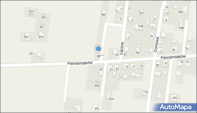 Bojszowy, Pancerniaków, 68, mapa Bojszowy