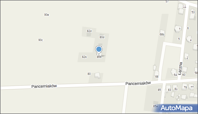 Bojszowy, Pancerniaków, 80b, mapa Bojszowy