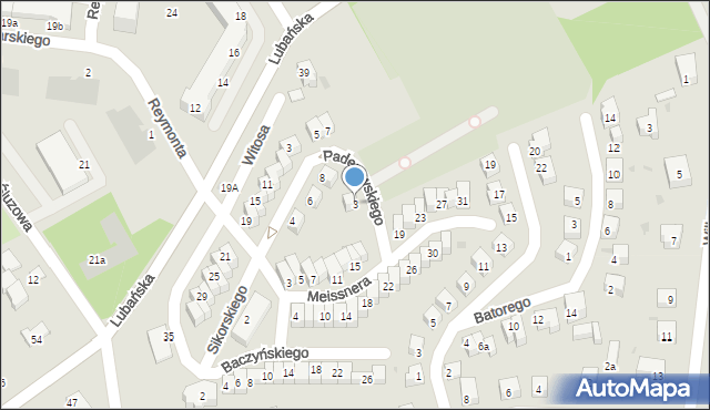 Bolesławiec, Paderewskiego Ignacego Jana, 3, mapa Bolesławca