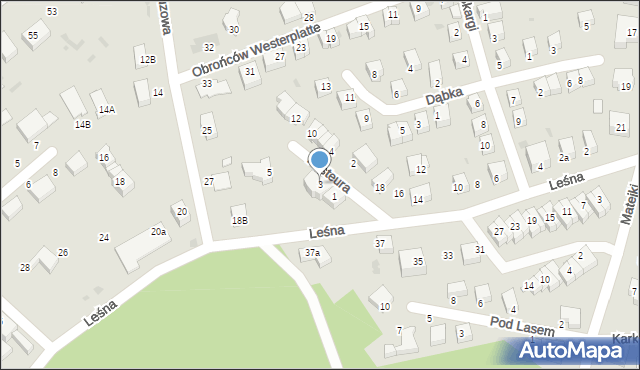 Bolesławiec, Pasteura Ludwika, 3, mapa Bolesławca