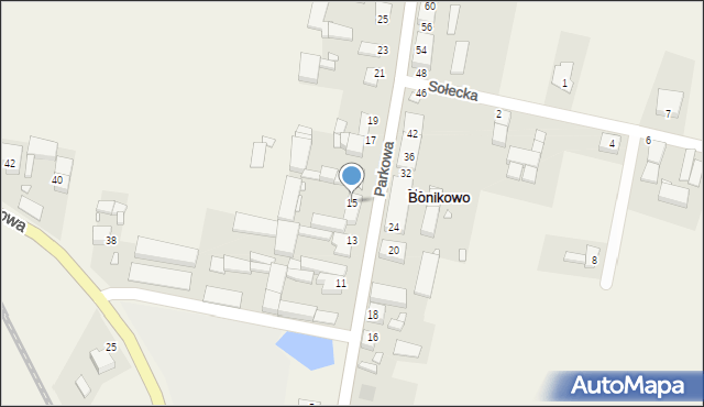 Bonikowo, Parkowa, 15, mapa Bonikowo
