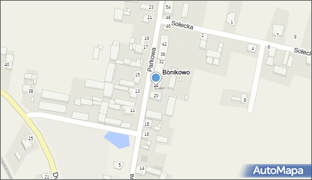 Bonikowo, Parkowa, 22, mapa Bonikowo