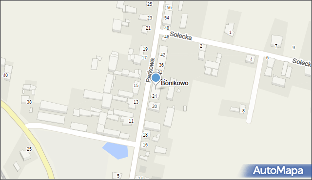 Bonikowo, Parkowa, 26, mapa Bonikowo