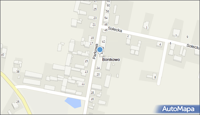Bonikowo, Parkowa, 30, mapa Bonikowo
