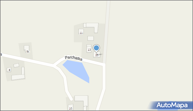 Brąchnowo, Parchatka, 15, mapa Brąchnowo