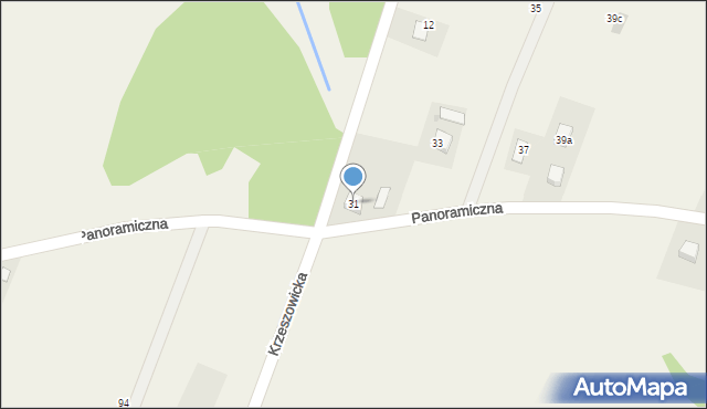 Brodła, Panoramiczna, 31, mapa Brodła