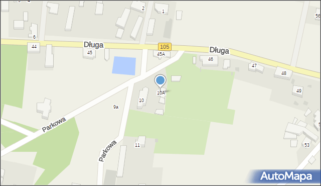 Brojce, Parkowa, 10A, mapa Brojce