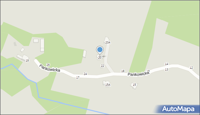 Brzeszcze, Pankowicka, 20, mapa Brzeszcze