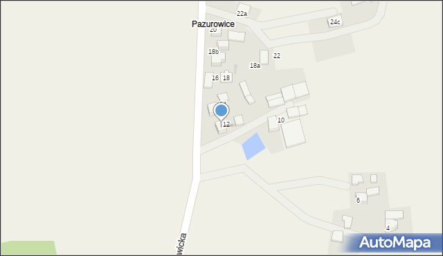 Brzeźce, Pazurowicka, 12a, mapa Brzeźce