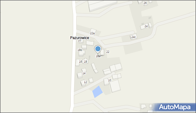 Brzeźce, Pazurowicka, 18a, mapa Brzeźce