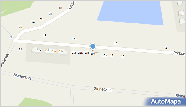 Brzezinki, Parkowa, 19a, mapa Brzezinki