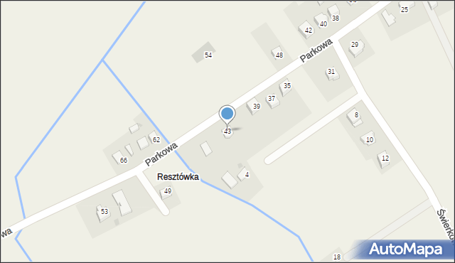 Brzeźnica, Parkowa, 43, mapa Brzeźnica