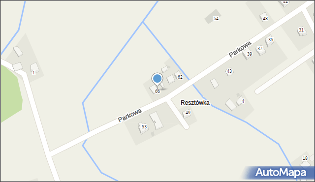 Brzeźnica, Parkowa, 66, mapa Brzeźnica