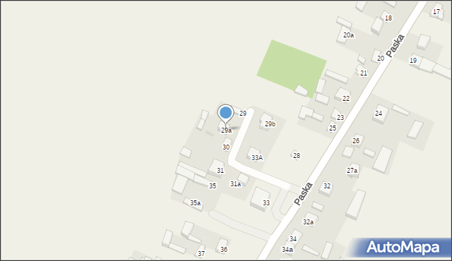 Budziszewice, Paska Jana Chryzostoma, 29a, mapa Budziszewice