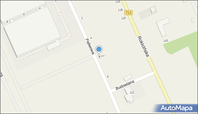 Bukowiec, Paliwowa, 5, mapa Bukowiec