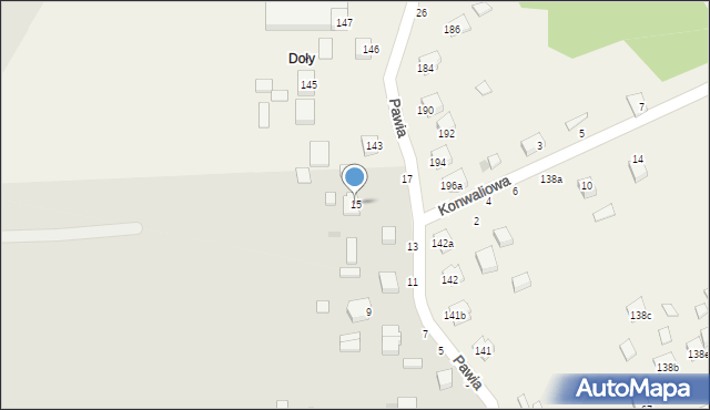 Busko-Zdrój, Pawia, 15, mapa Busko-Zdrój