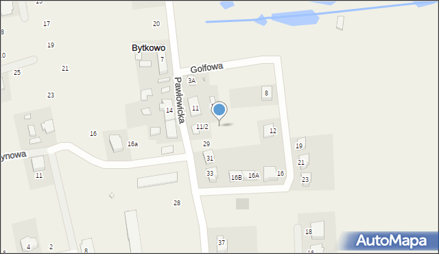 Bytkowo, Pawłowicka, 11/3, mapa Bytkowo