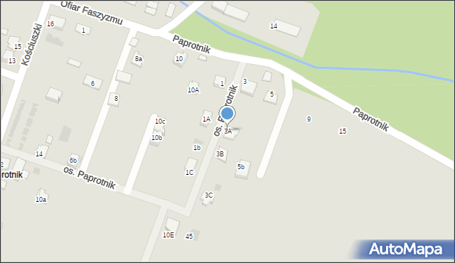 Chełmek, Paprotnik, 3A, mapa Chełmek