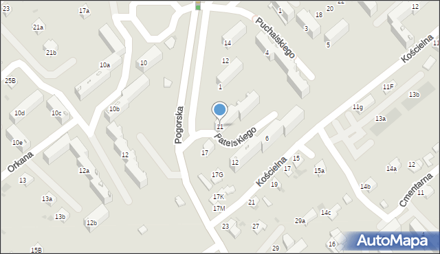 Chrzanów, Patelskiego Józefa, 11, mapa Chrzanów