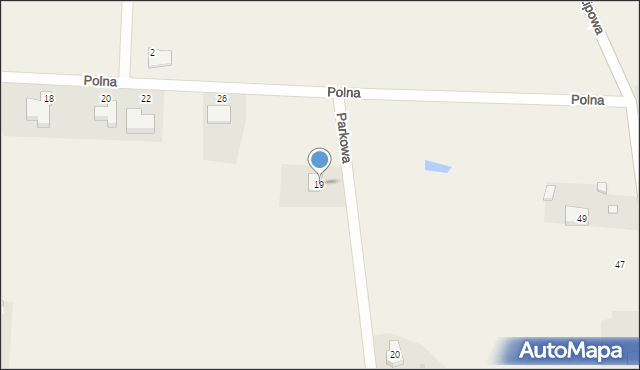 Chwalęcice, Parkowa, 19, mapa Chwalęcice