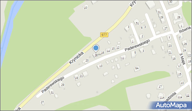 Ciężkowice, Paderewskiego Ignacego Jana, 18, mapa Ciężkowice