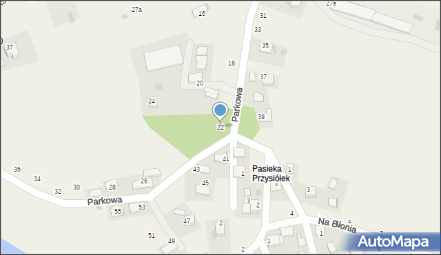 Czernichów, Parkowa, 22, mapa Czernichów