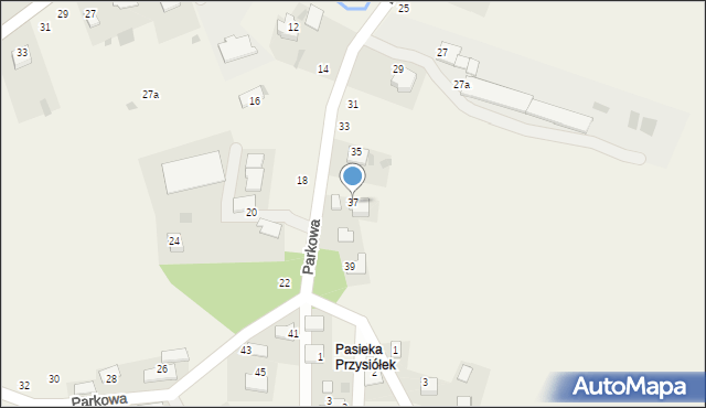 Czernichów, Parkowa, 37, mapa Czernichów